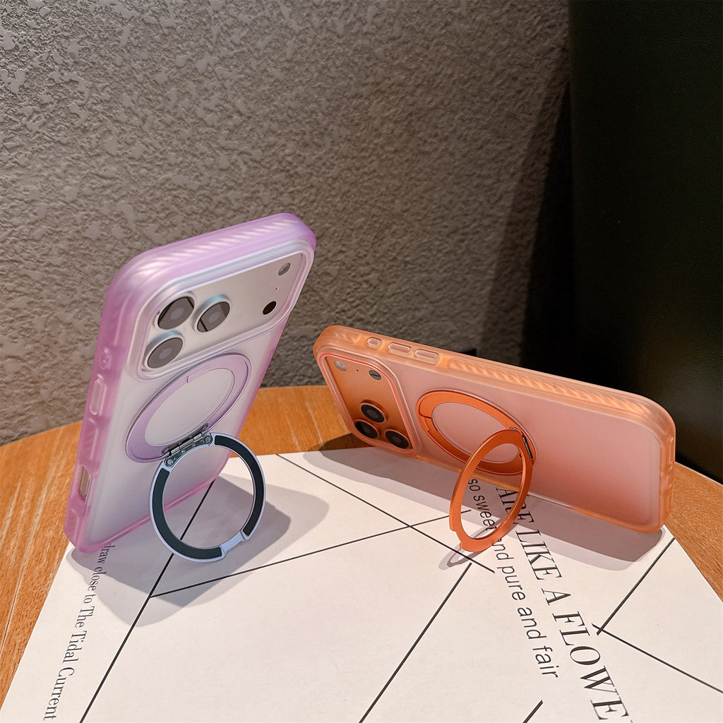 Coque de téléphone aimantée sablée pour iPhone