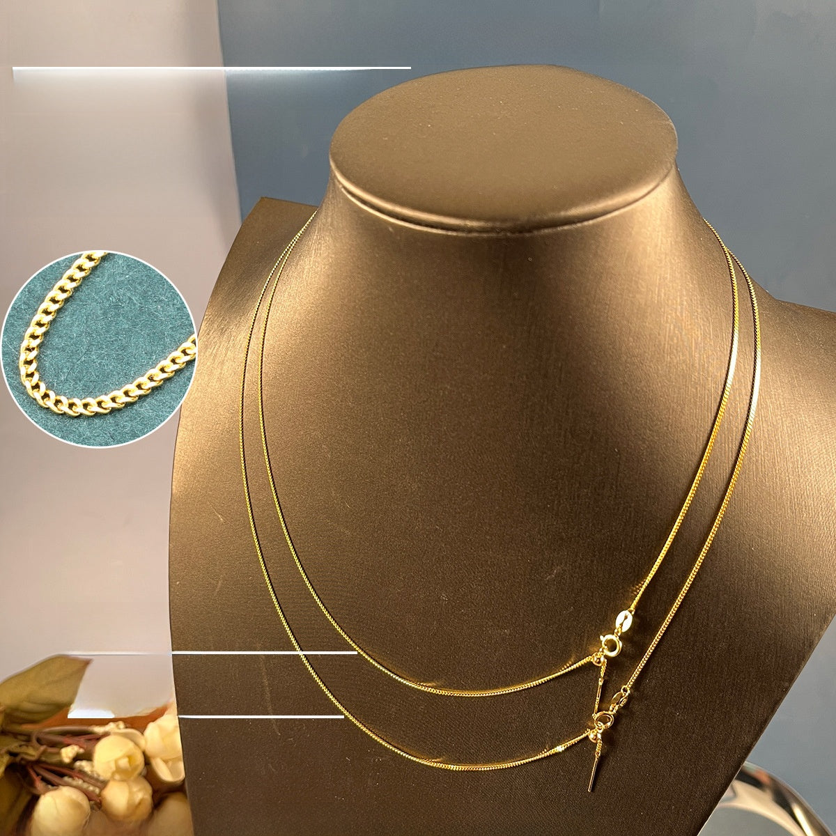 Collier chaîne à épingle pour femme