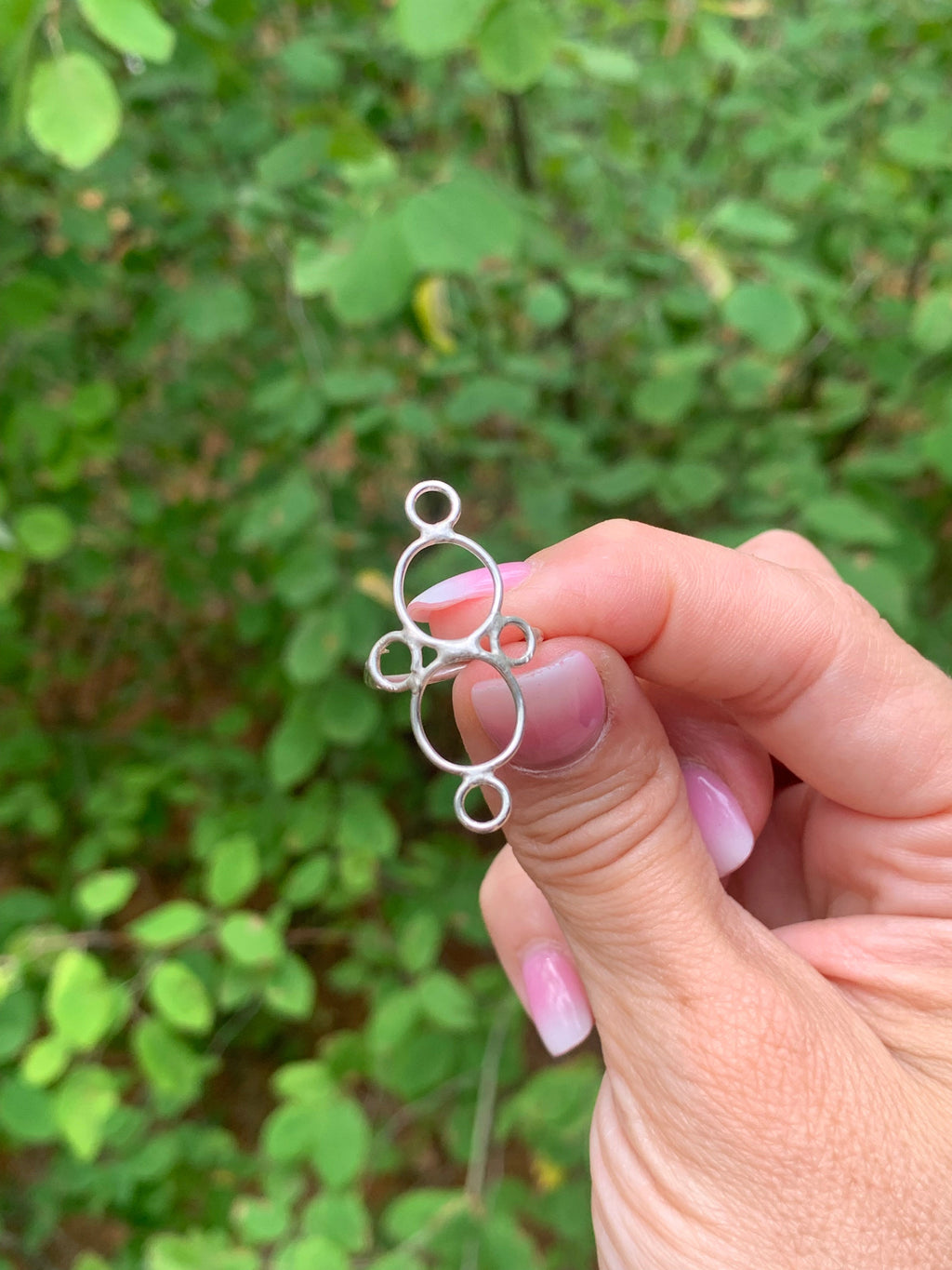 Bague Circa à cercles ouverts, argent sterling ou or 18 carats