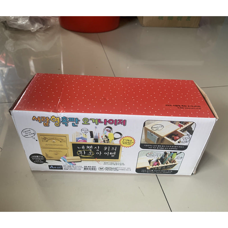 Organisateur de bureau en bois avec tiroirs