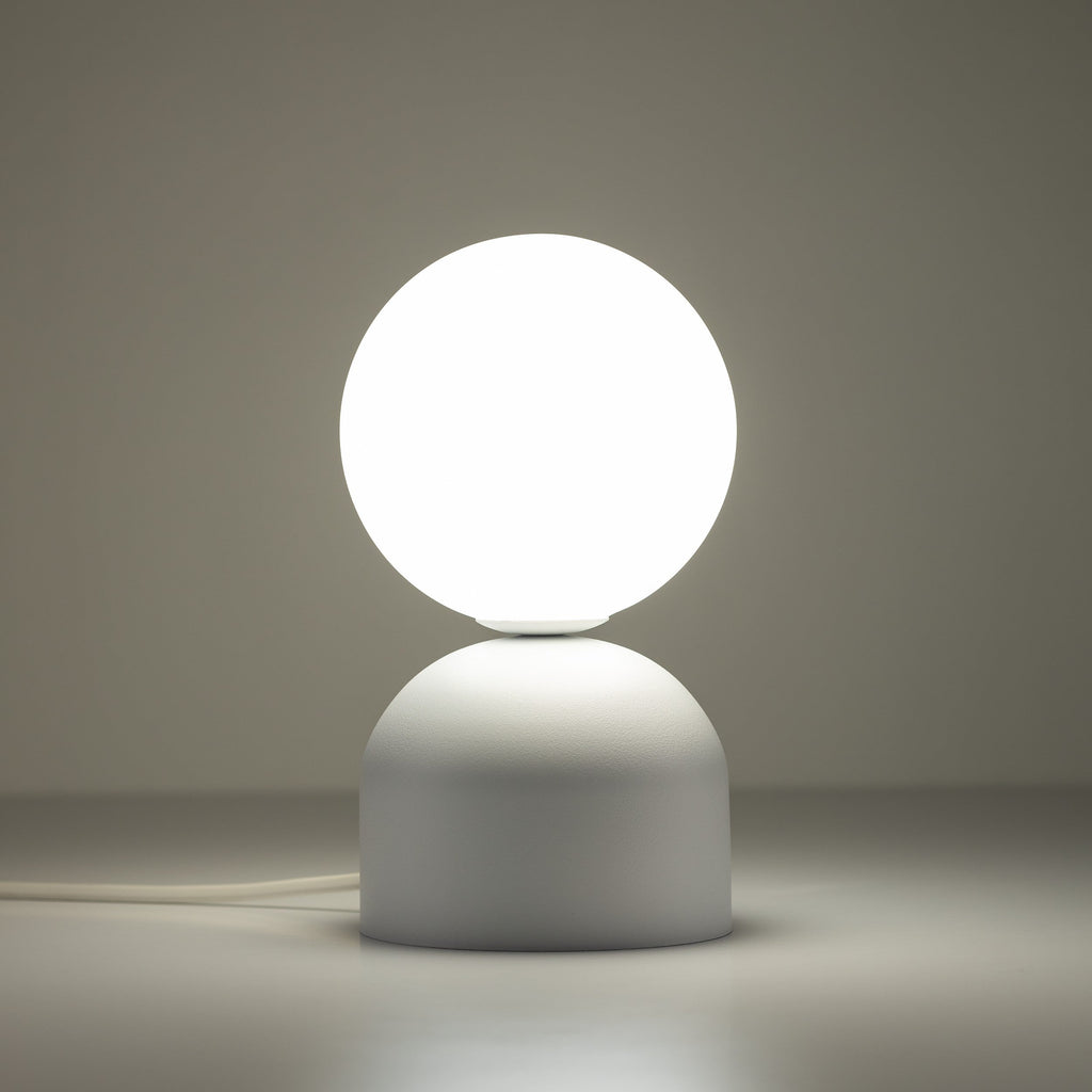 Lampe de table MIKI, globe de verre
