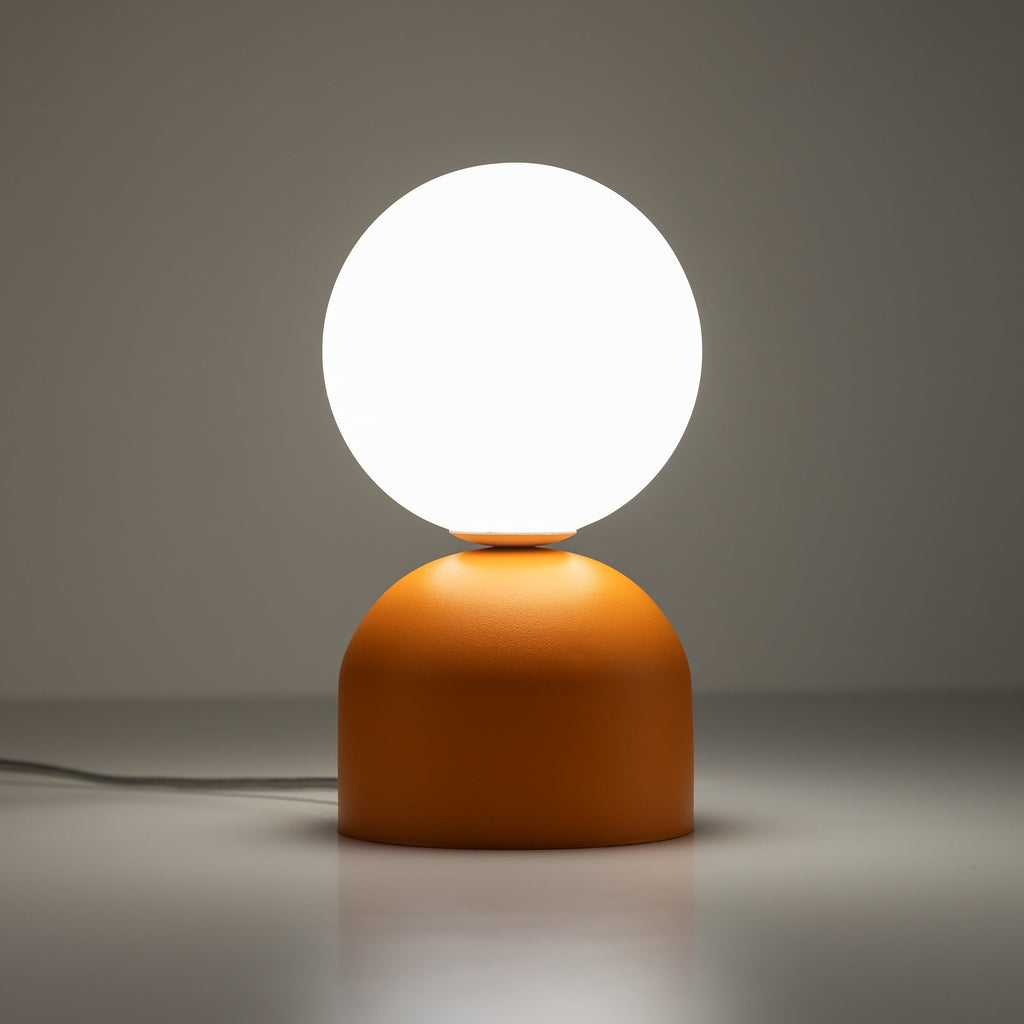 Lampe de table MIKI, globe de verre