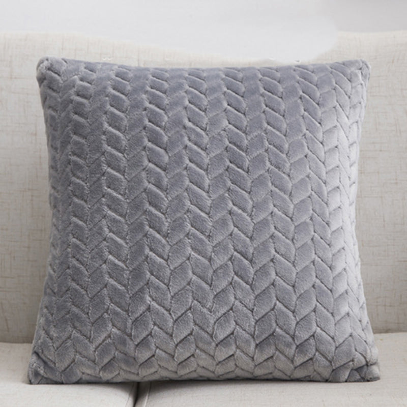 Housse de coussin en flanelle, style nordique