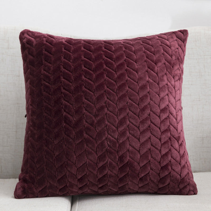 Housse de coussin en flanelle, style nordique