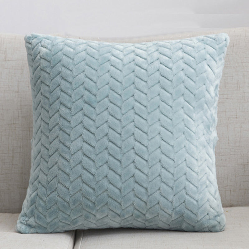 Housse de coussin en flanelle, style nordique