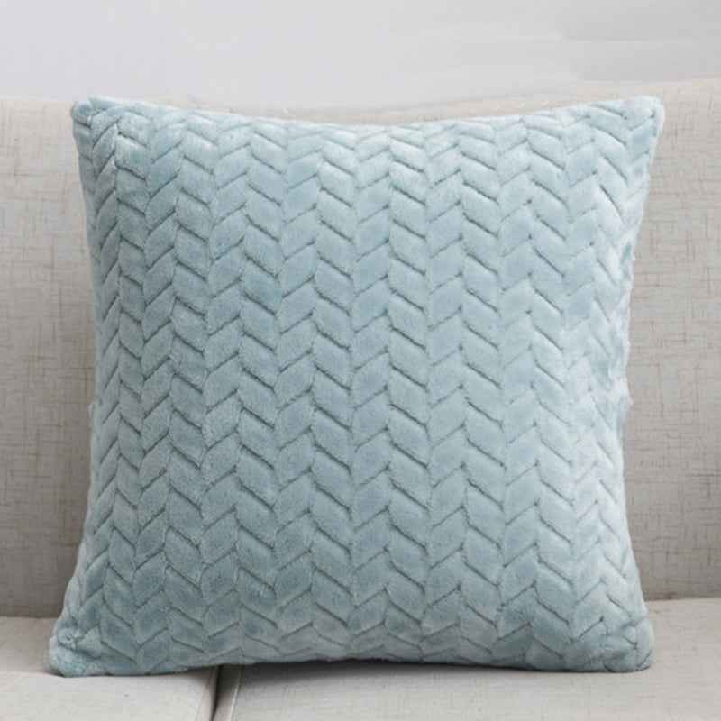 Housse de coussin en flanelle, style nordique