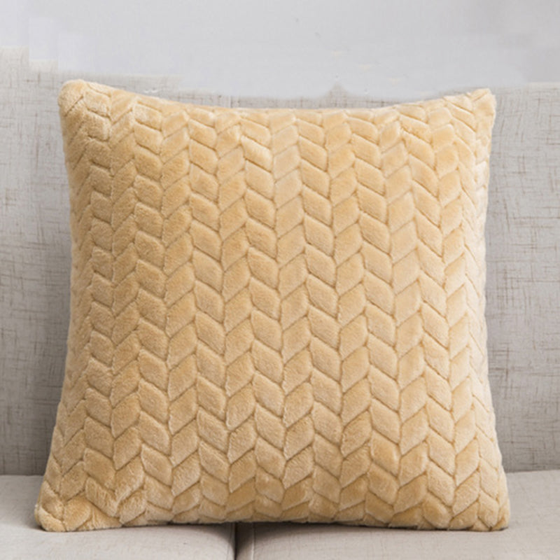 Housse de coussin en flanelle, style nordique