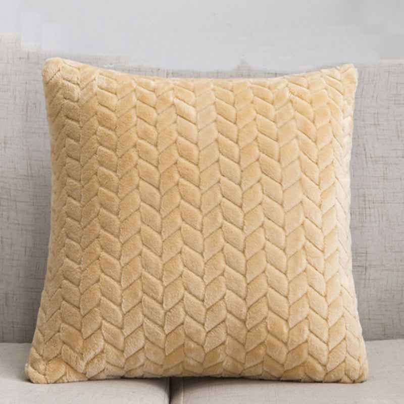 Housse de coussin en flanelle, style nordique