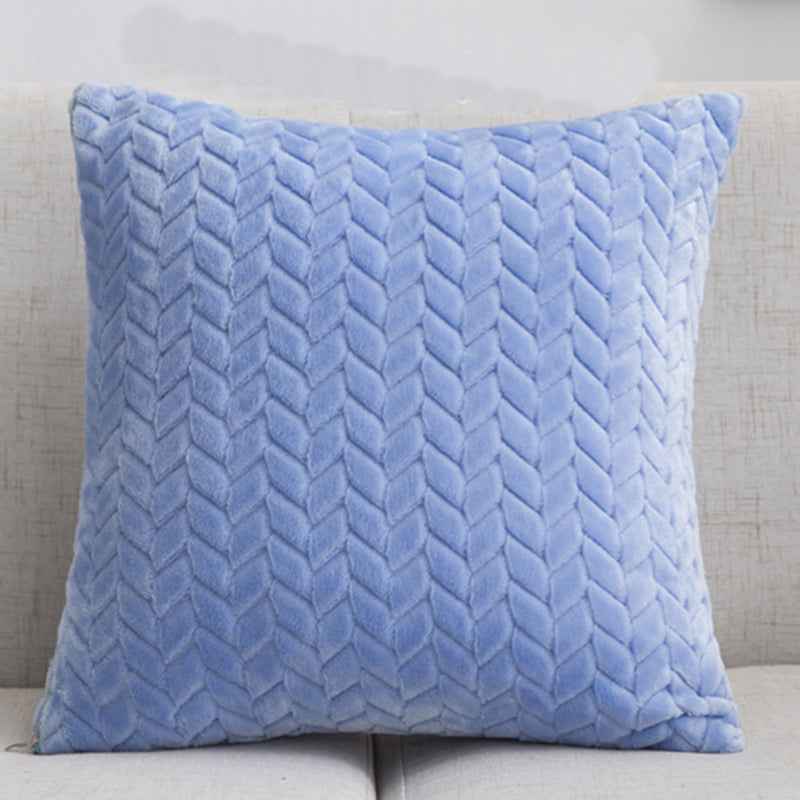 Housse de coussin en flanelle, style nordique