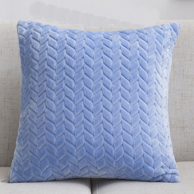 Housse de coussin en flanelle, style nordique