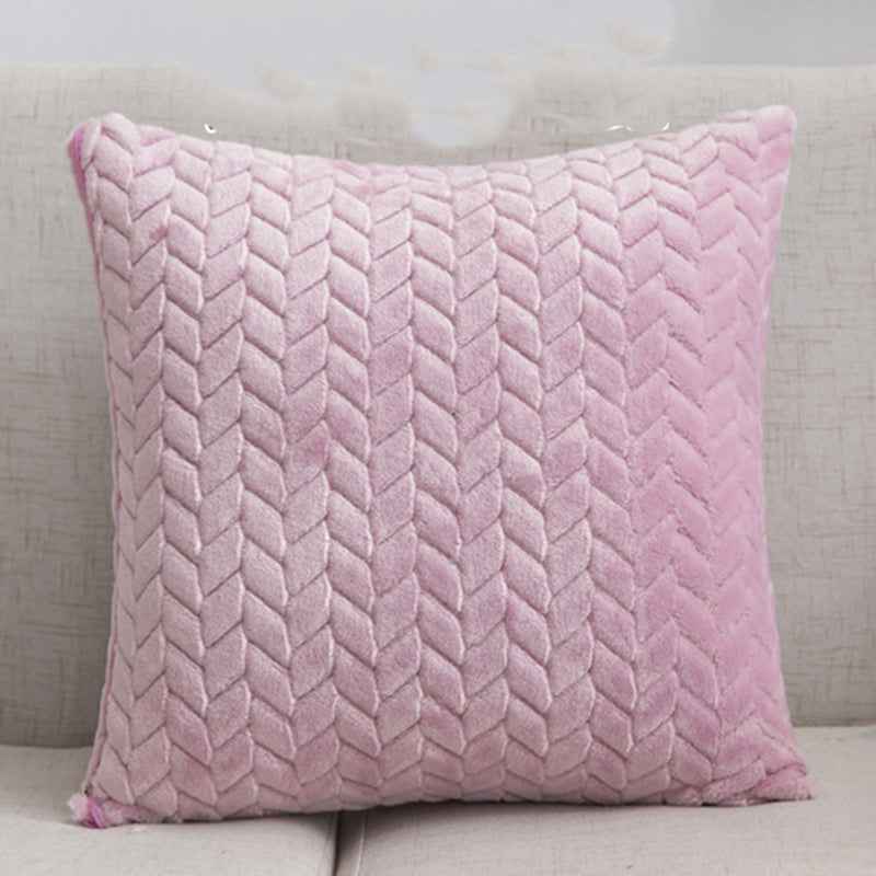 Housse de coussin en flanelle, style nordique