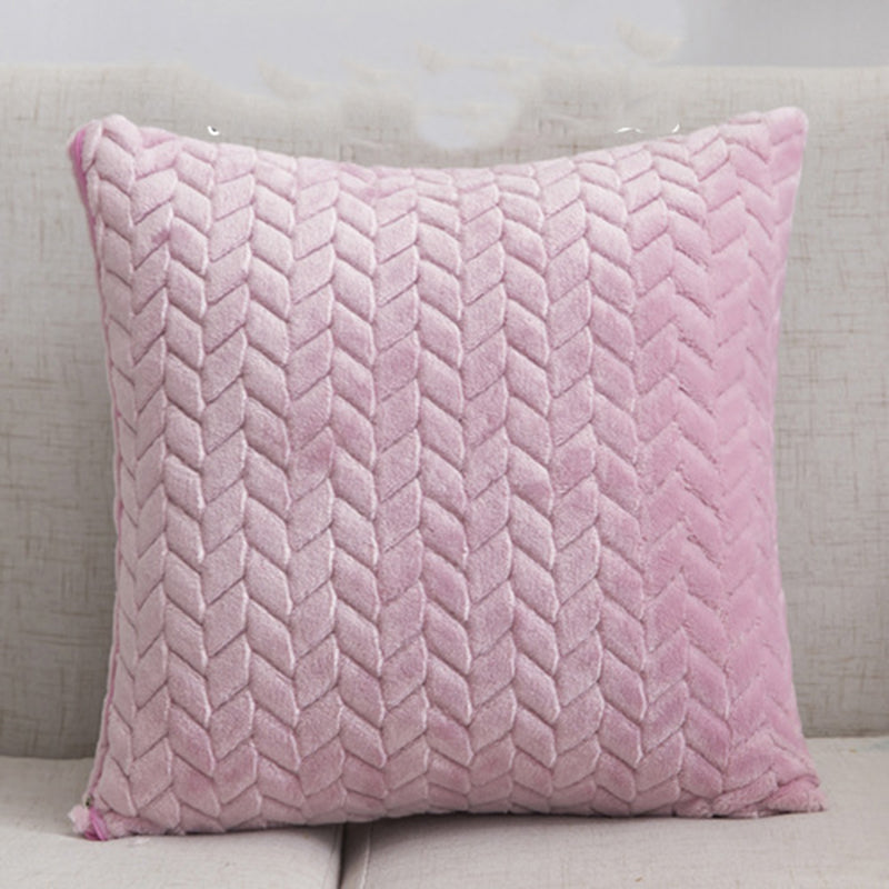 Housse de coussin en flanelle, style nordique