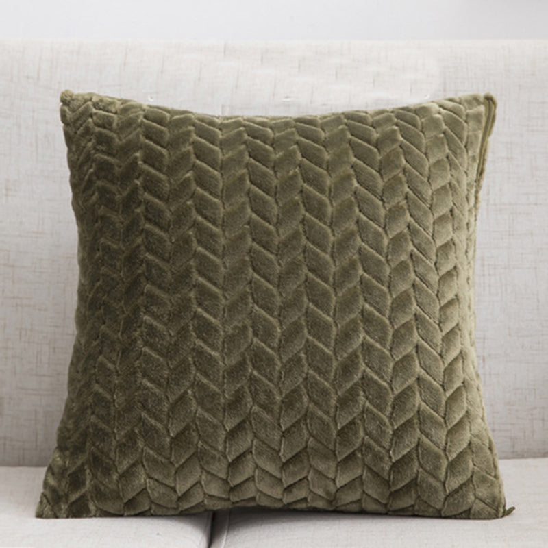 Housse de coussin en flanelle, style nordique