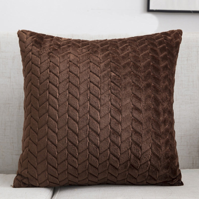 Housse de coussin en flanelle, style nordique