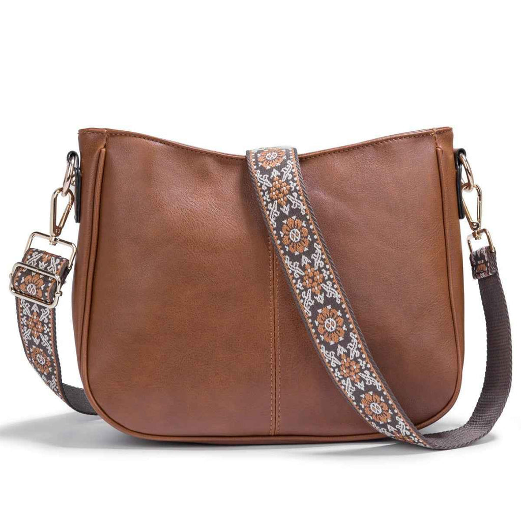 Sac bandoulière simple pour femme, similicuir