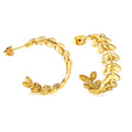 Boucles d'oreilles feuille Leaf Embrace
