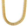 Collier chaîne tressée à breloque