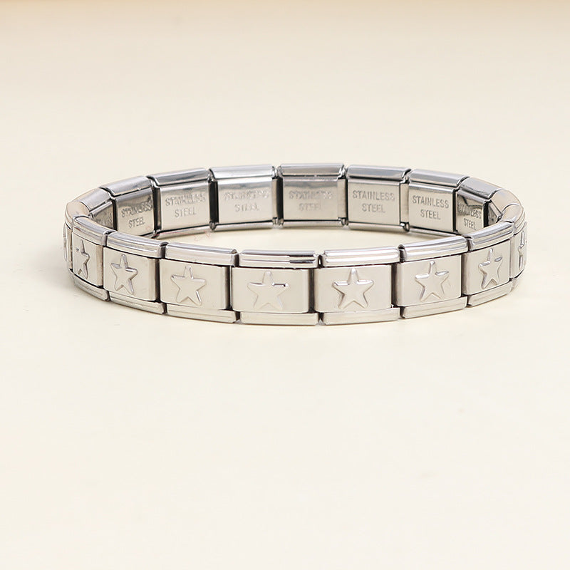 Bracelet modulaire élastique à assembler soi-même