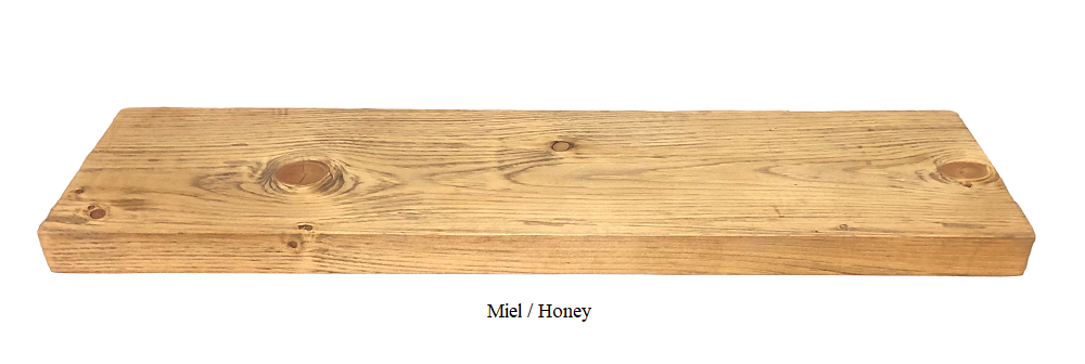 Tablette murale en bois 2 po – plusieurs formats