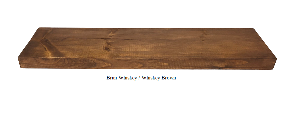 Tablette murale en bois 2 po – plusieurs formats