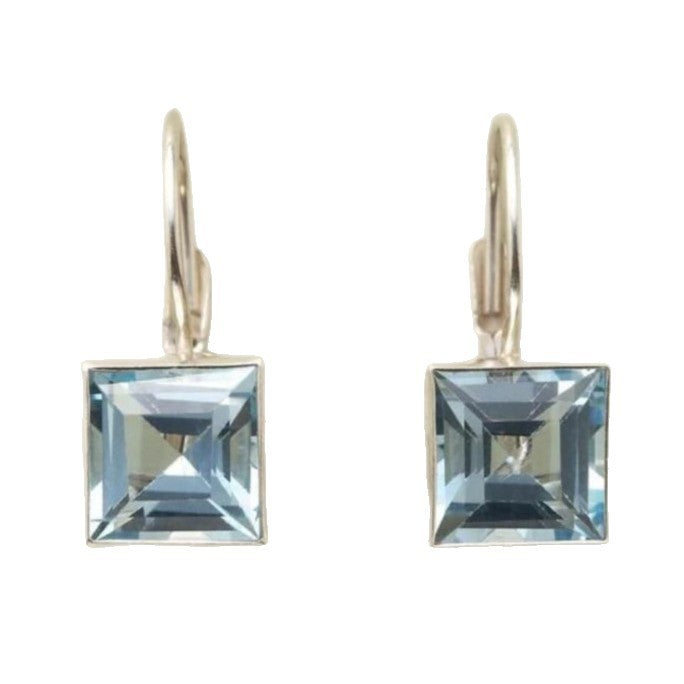 Boucles d'oreilles géométriques en strass