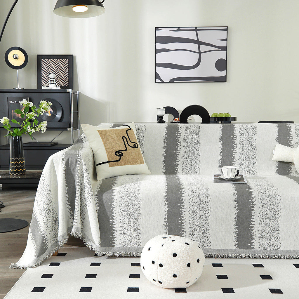 Housse de coussin en bouclette texturée