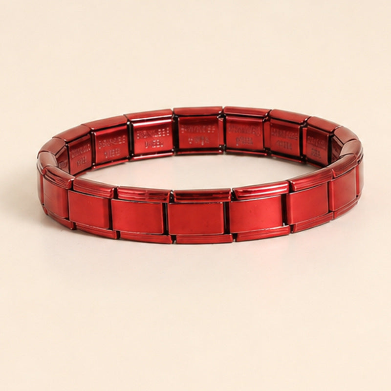 Bracelet modulaire élastique à assembler soi-même