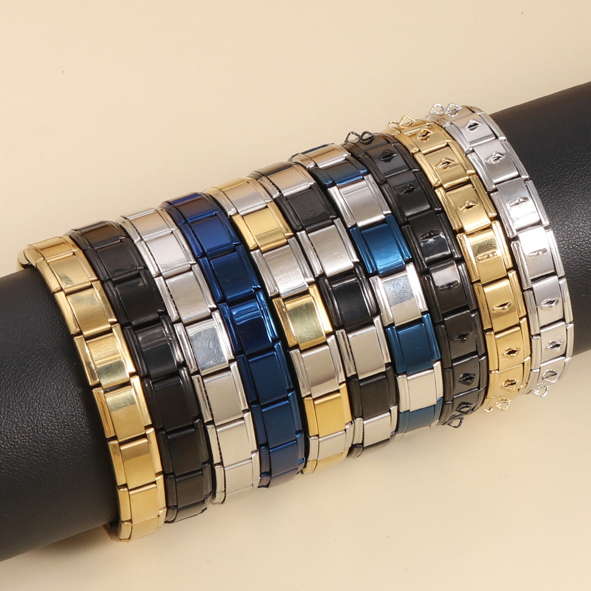 Bracelet modulaire élastique à assembler soi-même