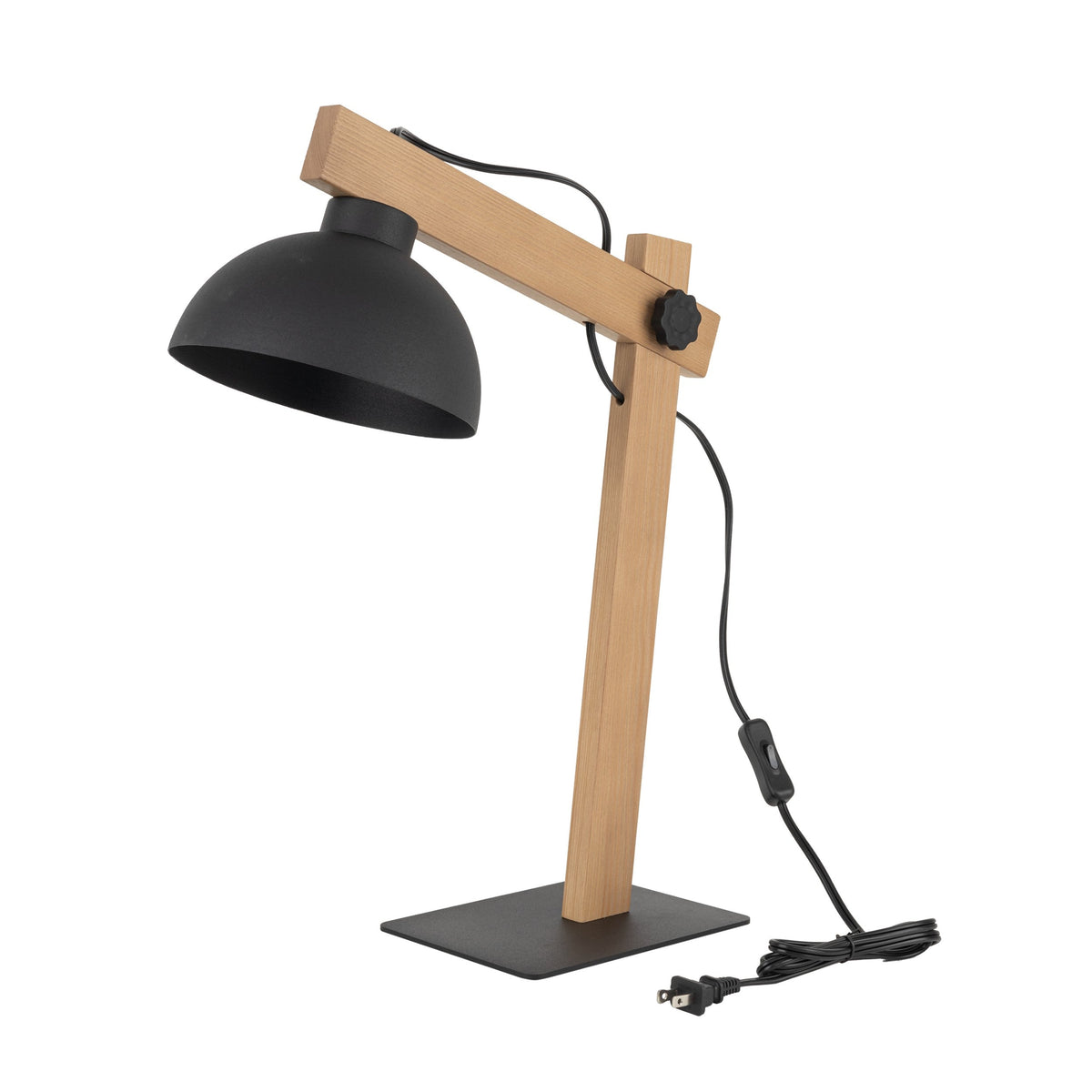 Lampe de table OSLO noire, style scandinave