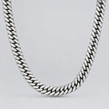 Collier chaîne gourmette robuste pour homme en acier inoxydable