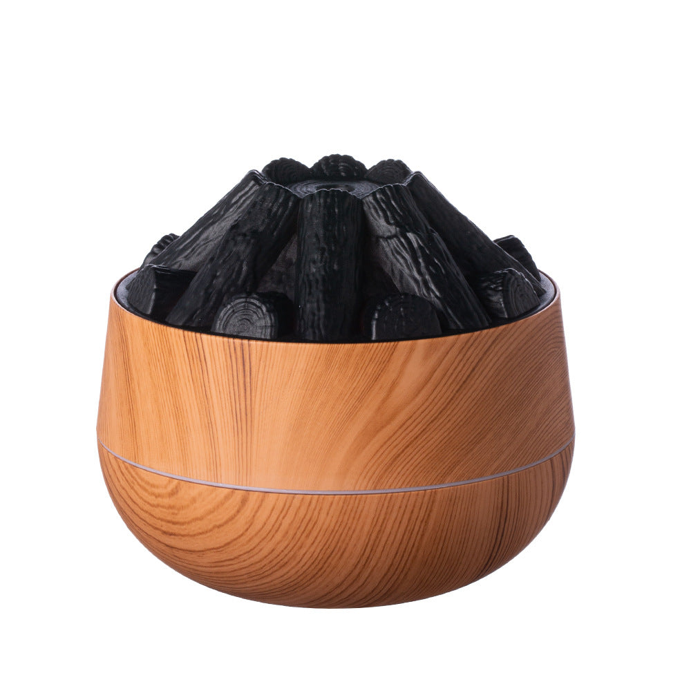 Diffuseur d'arômes USB effet bois avec veilleuse