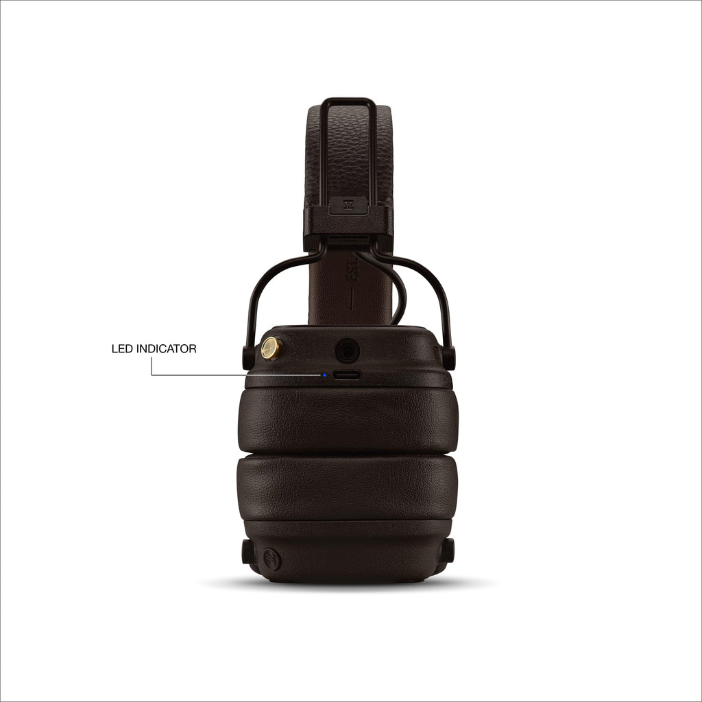Casque sans fil Marshall Major V, brun