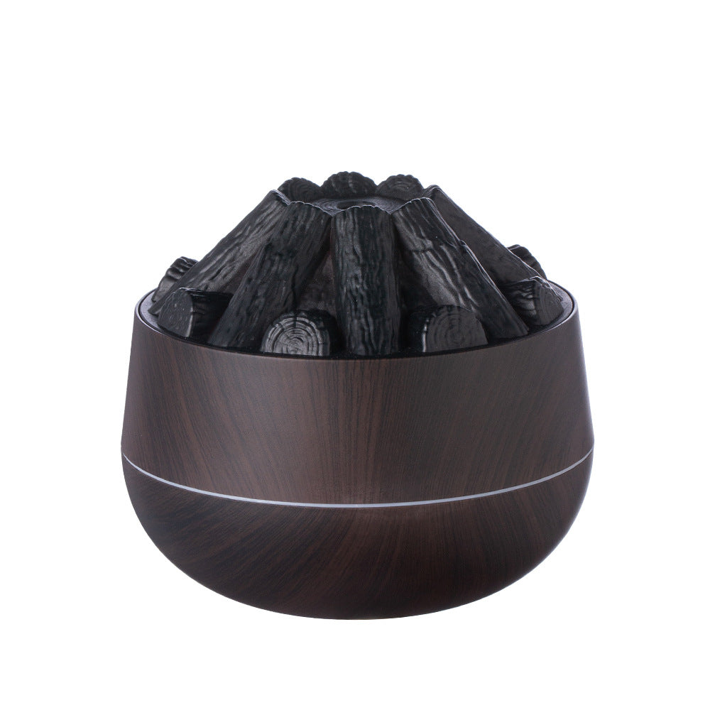 Diffuseur d'arômes USB effet bois avec veilleuse