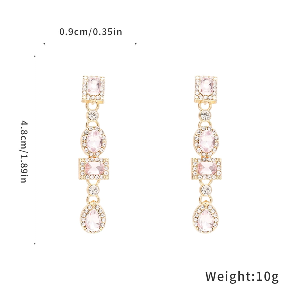 Boucles d'oreilles fleur avec perle et strass
