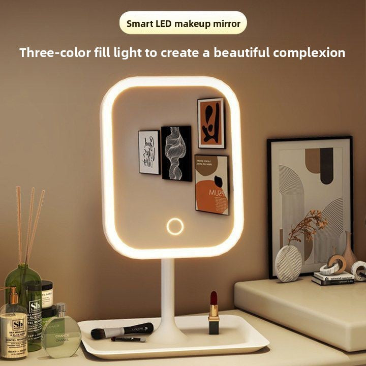 Miroir de maquillage LED à commande tactile