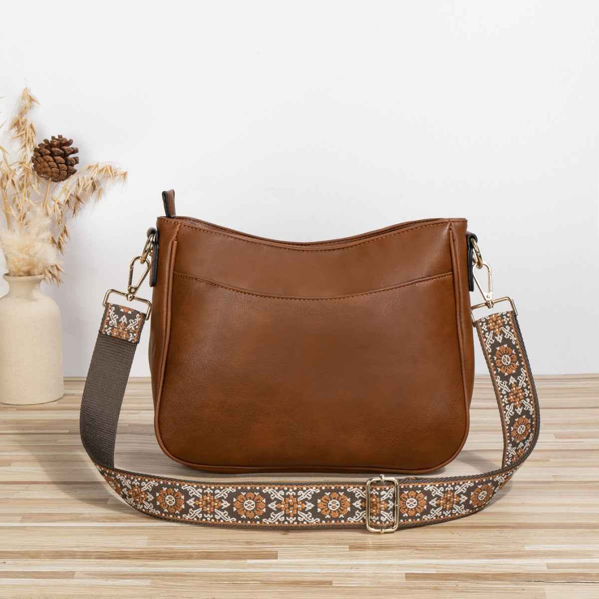 Sac bandoulière simple pour femme, similicuir
