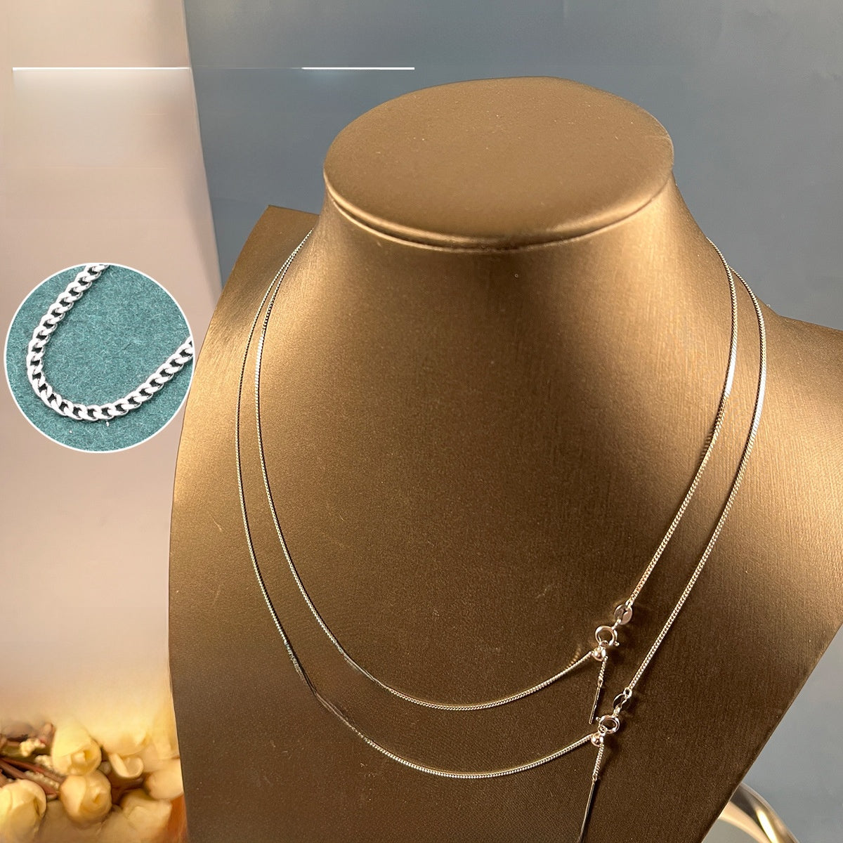 Collier chaîne à épingle pour femme