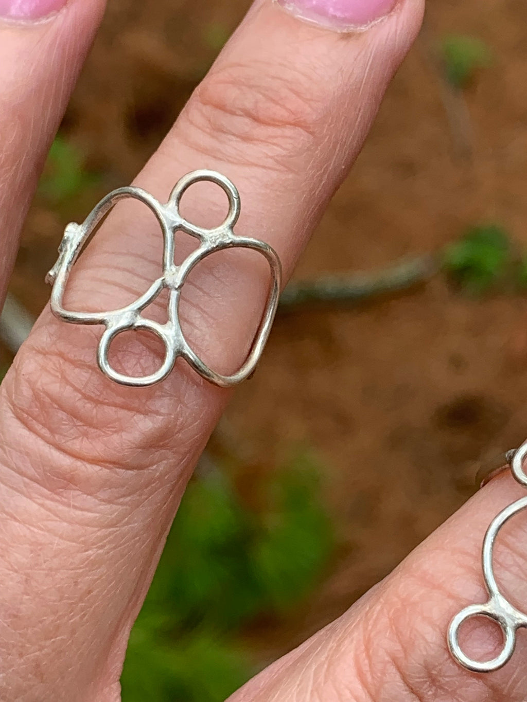 Bague Orbit, argent sterling ou or jaune 18 carats
