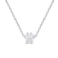 Collier pendentif parfum patte d'animal en acier inoxydable