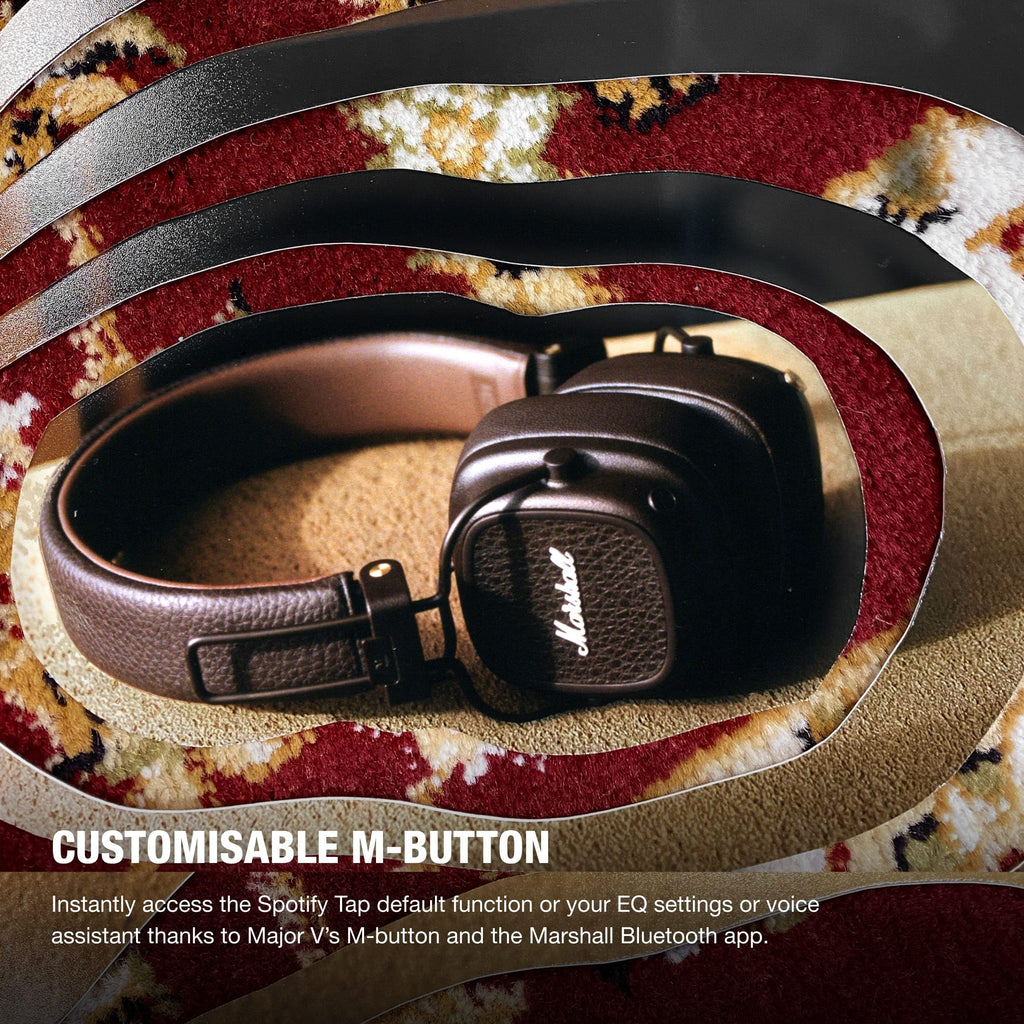 Casque sans fil Marshall Major V, brun