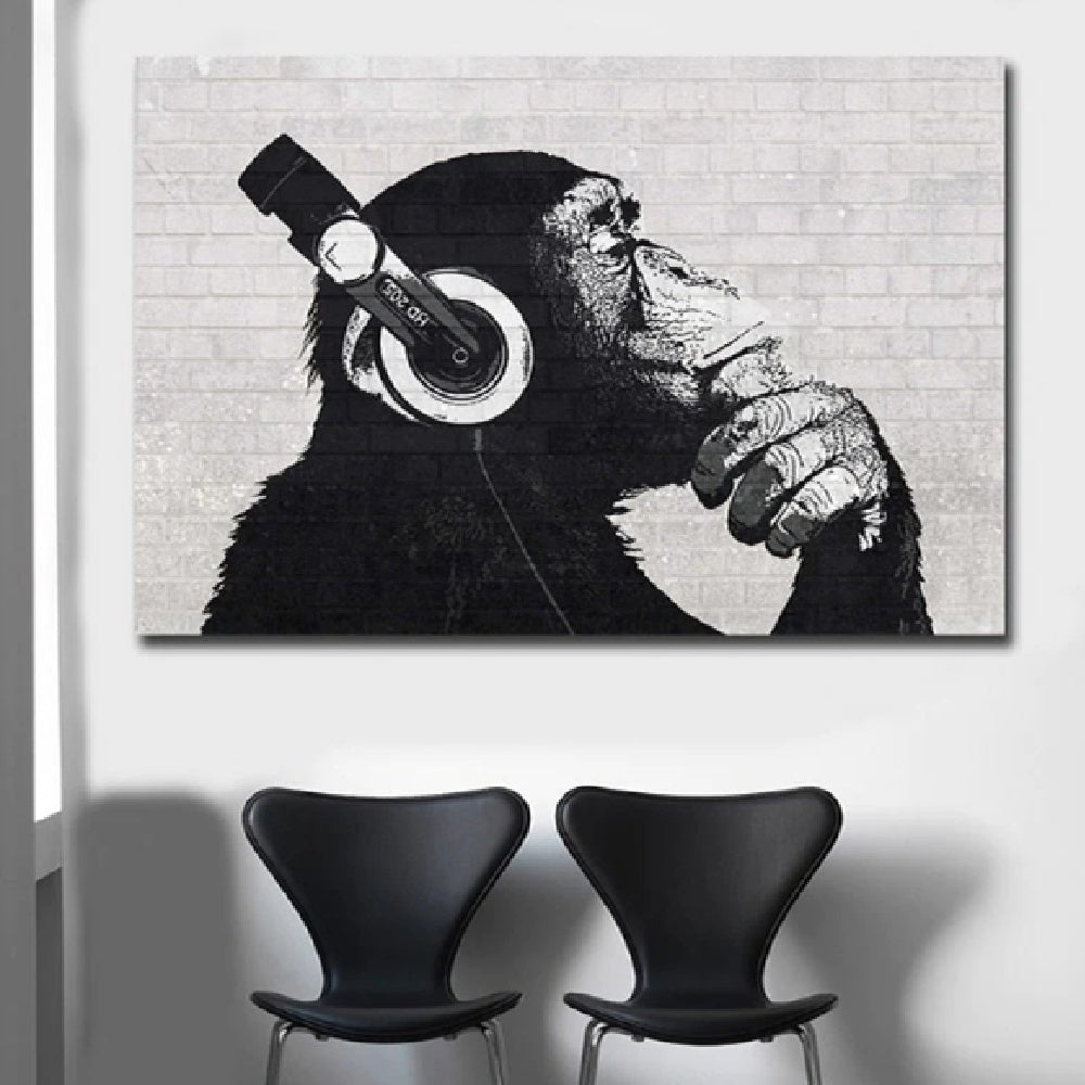 Toile murale moderne minimaliste, sans cadre, pour le salon