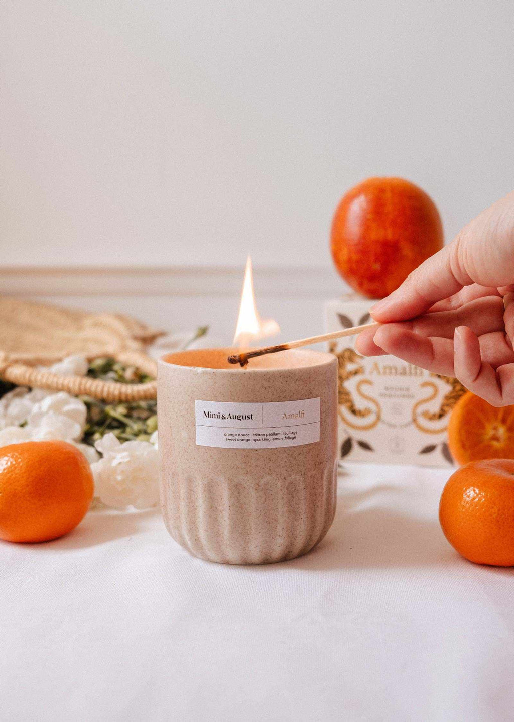 Bougie réutilisable Amalfi, orange et citron