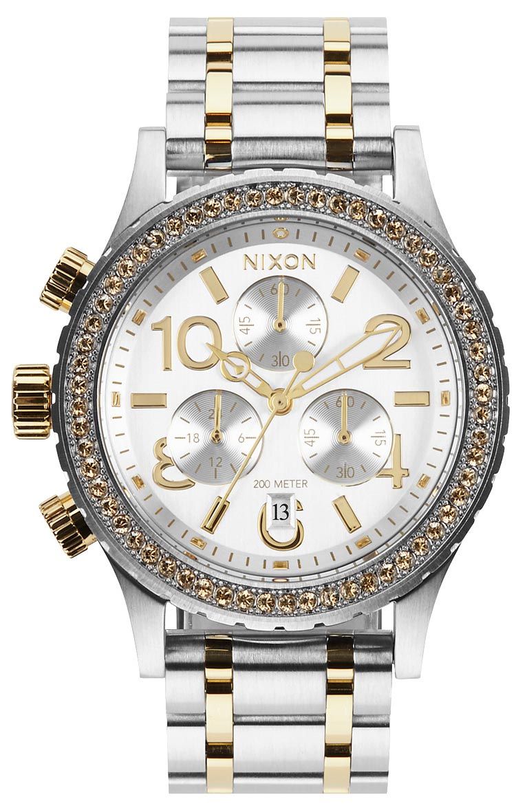 Montre Nixon « 38-20 Chrono » – Argent / Or