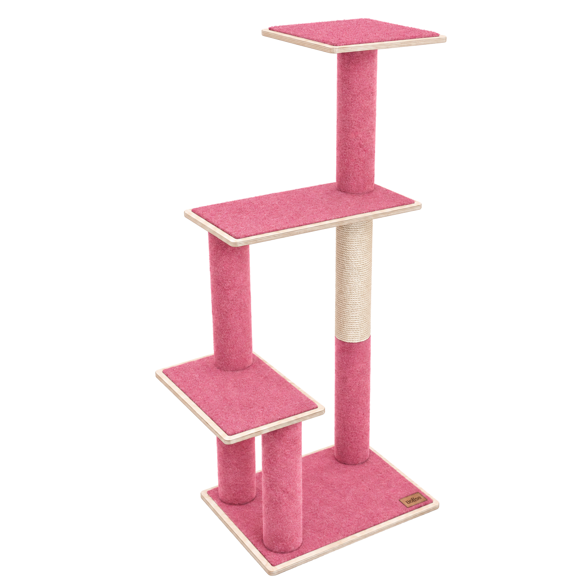 Arbre à chat moderne en contreplaqué Noba, 3 niveaux