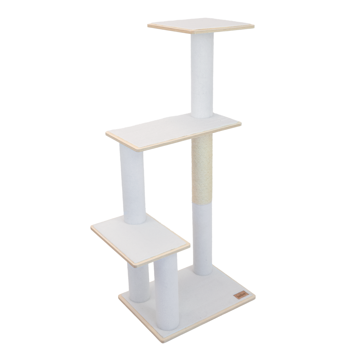 Arbre à chat moderne en contreplaqué Noba, 3 niveaux