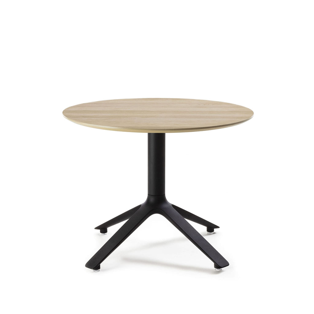 Table d'appoint EEX, dessus en bois, ronde ou carrée, pour l'intérieur