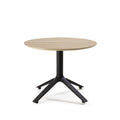 Table d'appoint EEX, dessus en bois, ronde ou carrée, pour l'intérieur
