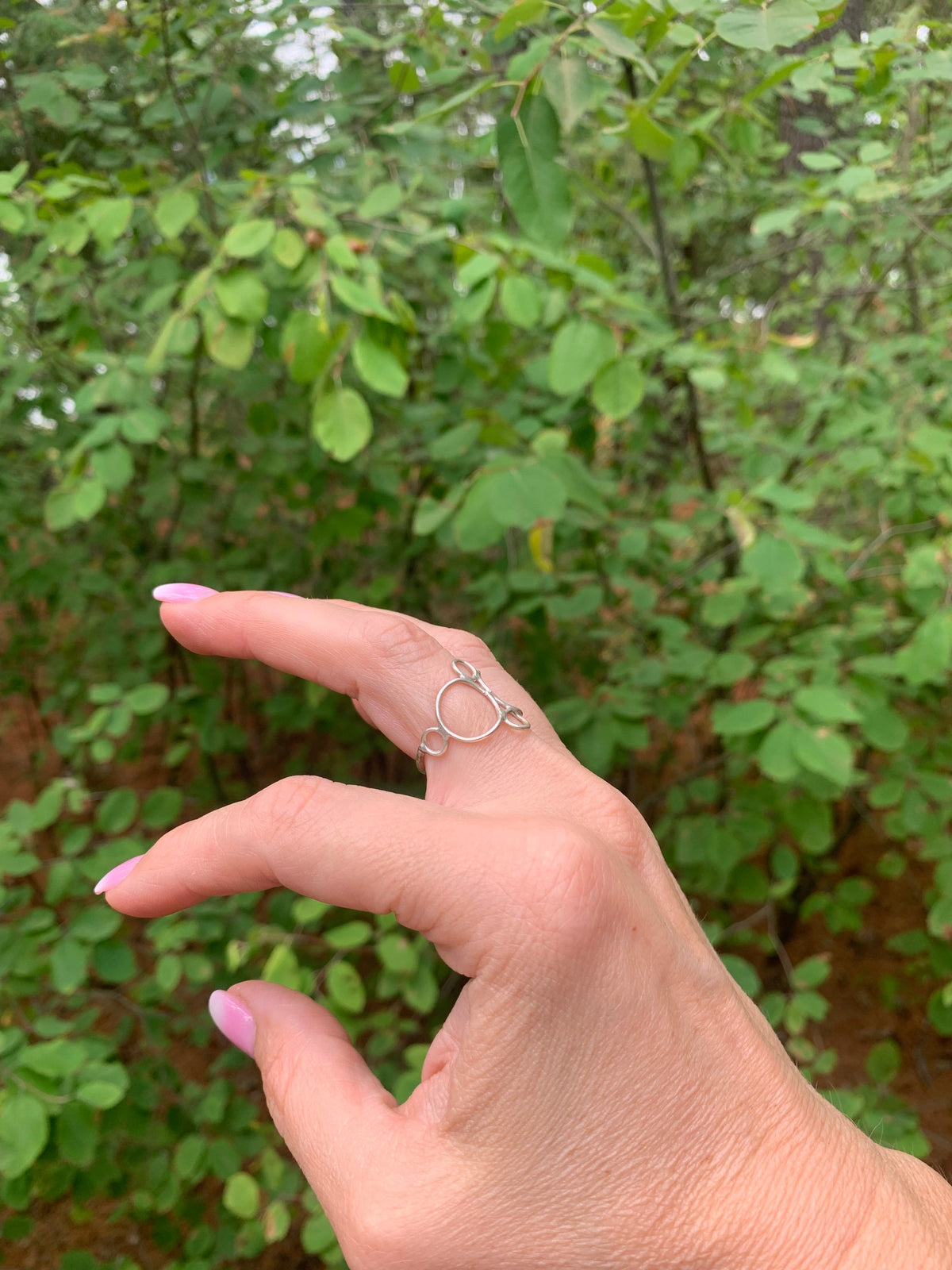 Bague Orbit, argent sterling ou or jaune 18 carats