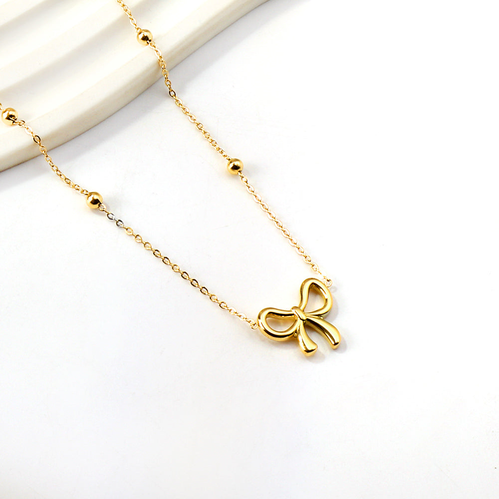 Collier pendentif nœud Charming Bow