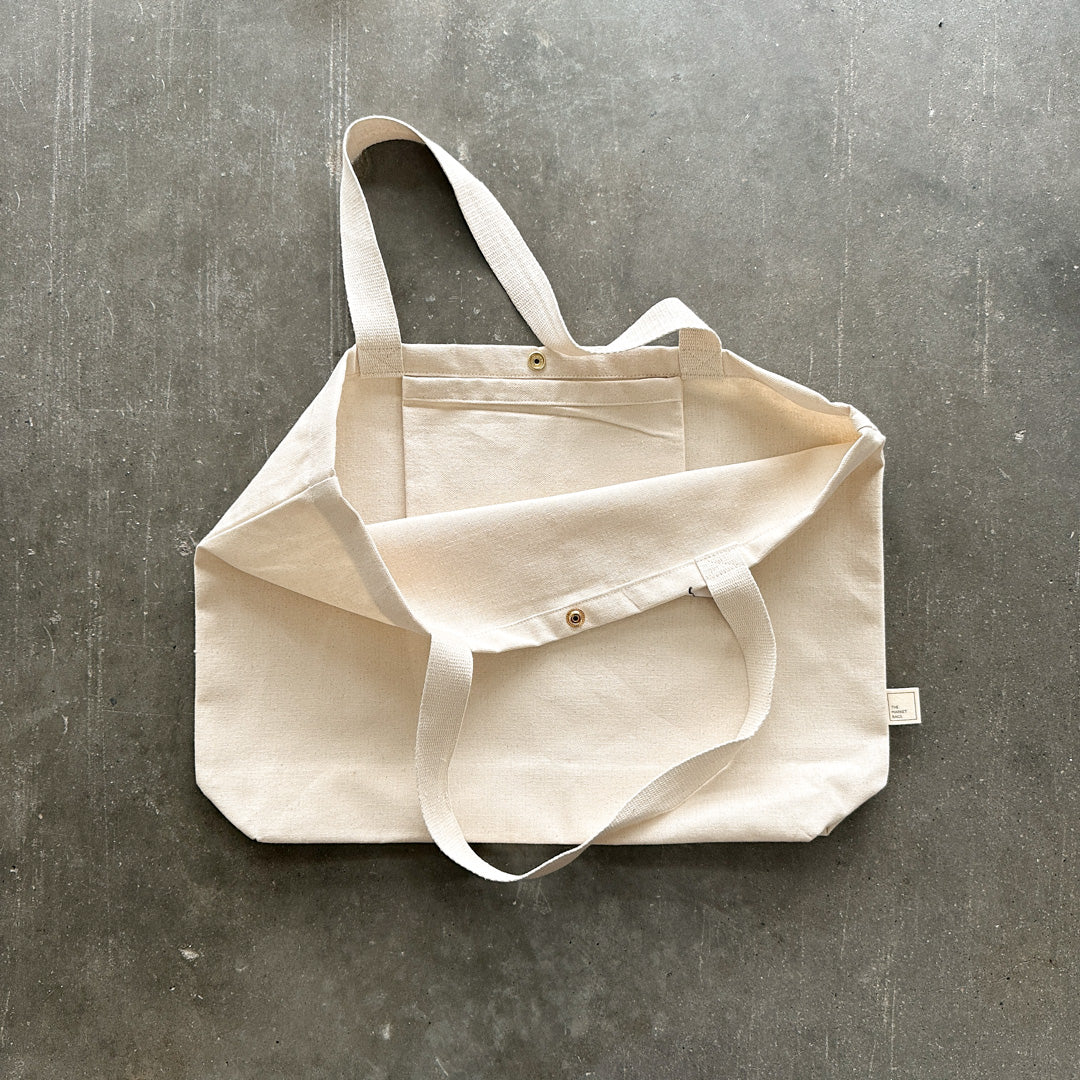 Sac fourre-tout surdimensionné en coton recyclé